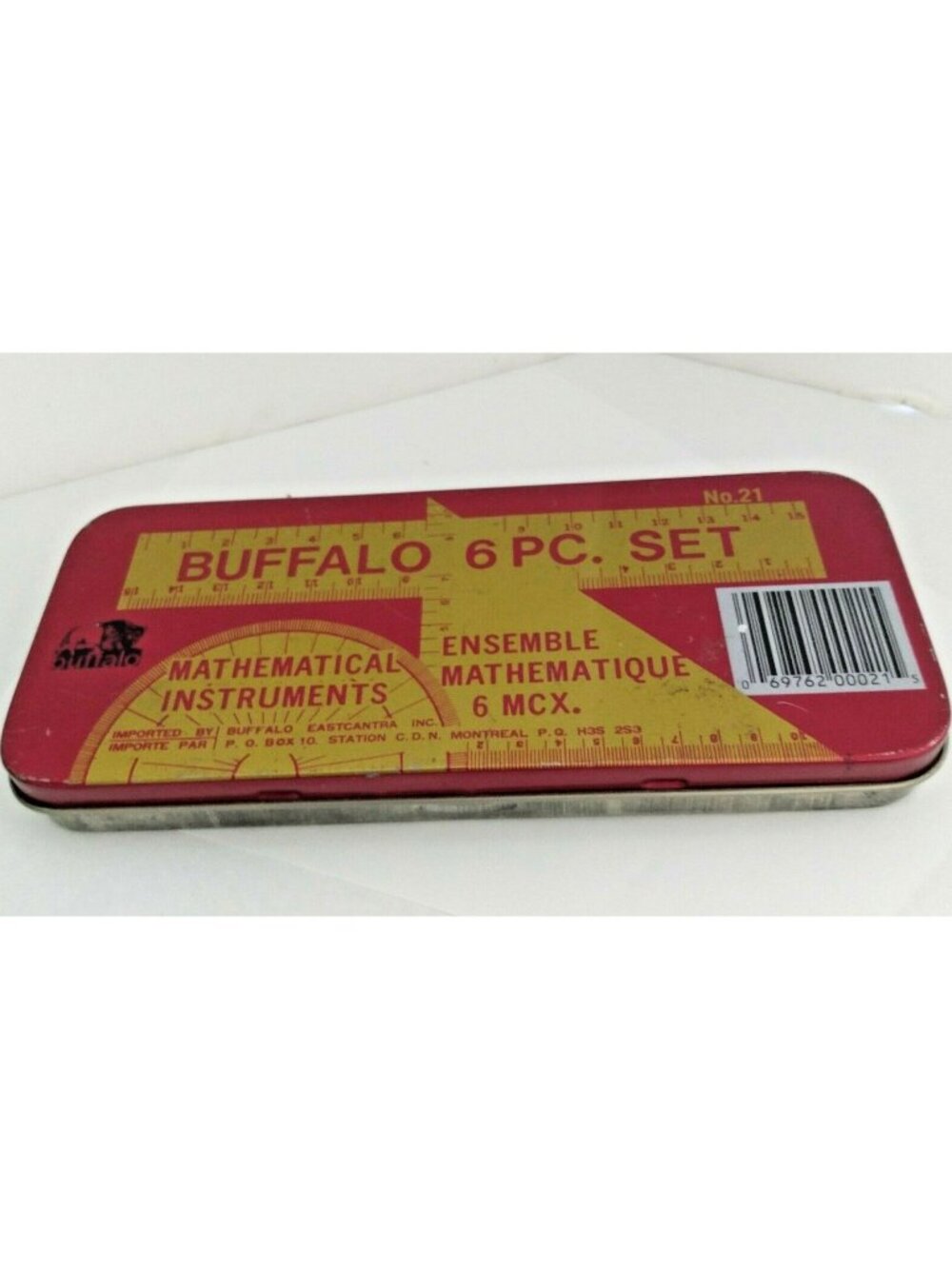 Vintage Mathematical Instruments 6 PC. Set by Buffalo (Set #21)